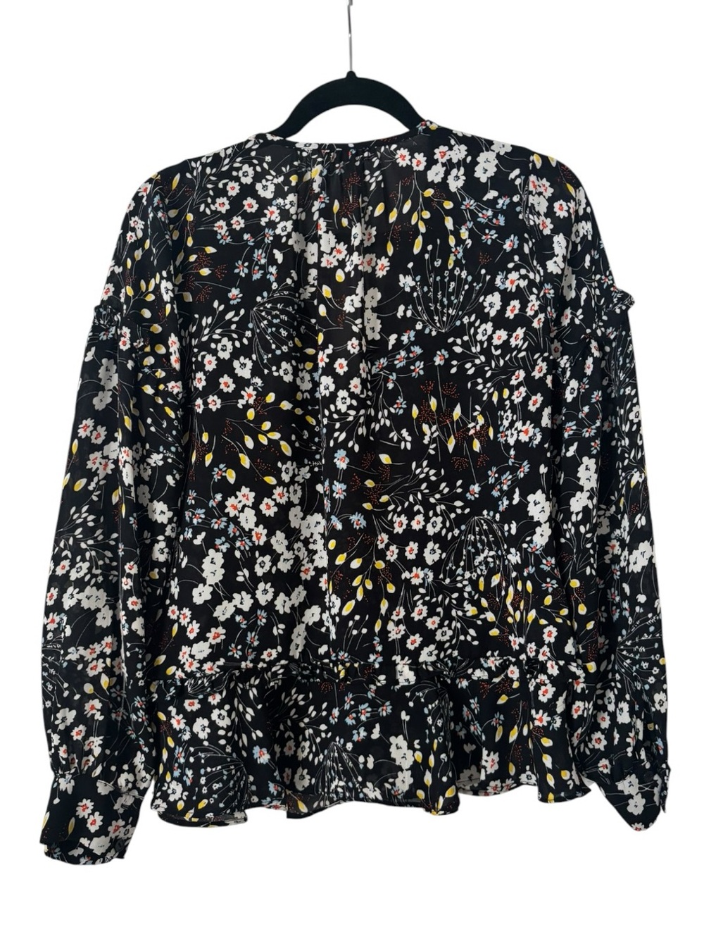 Parker Navy Floral Blouse - Picture 4 of 6